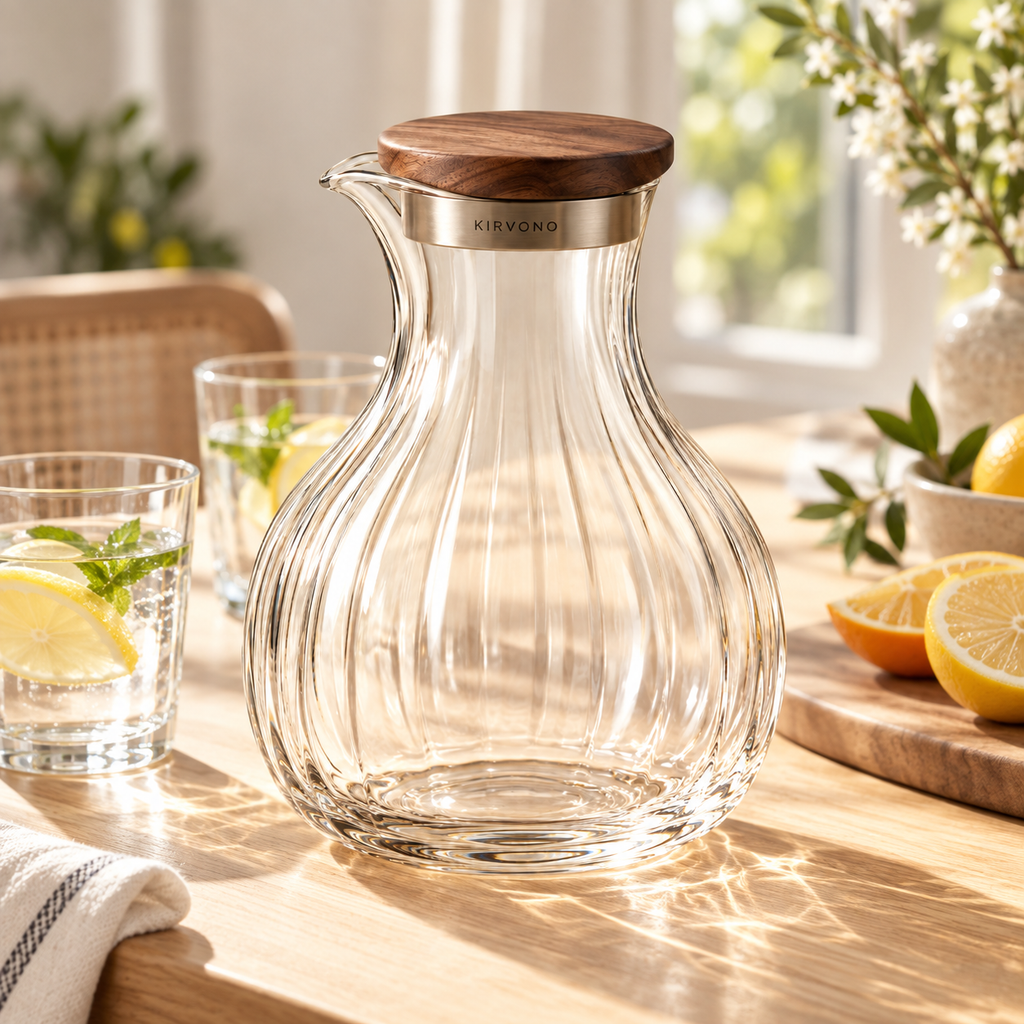 KIRVONO Aster Glass Water Carafe