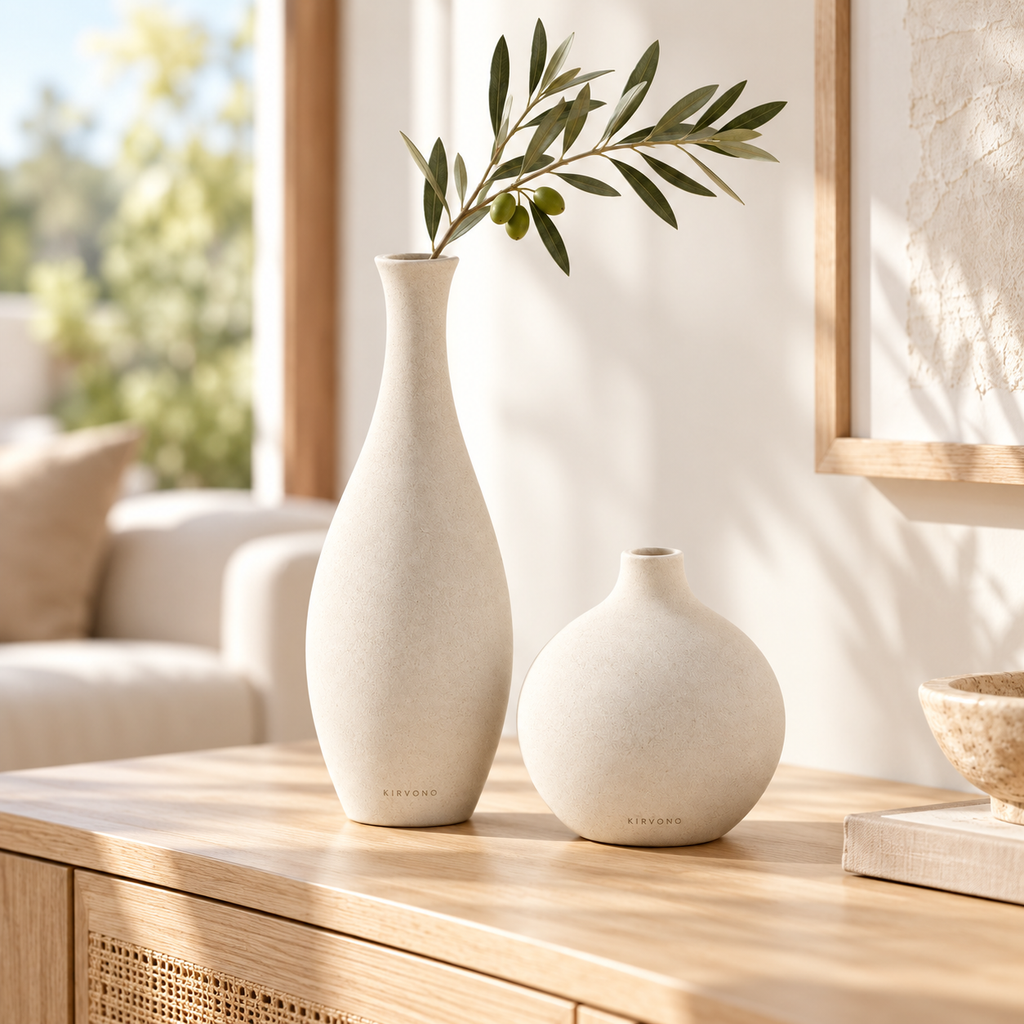KIRVONO Elan Ceramic Bud Vase Set