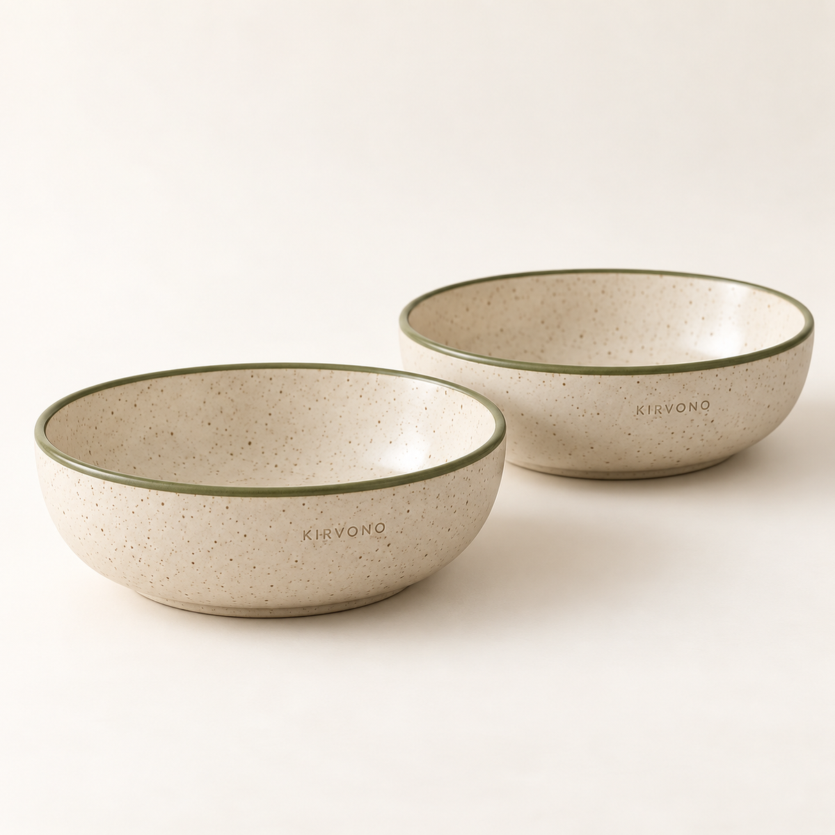 KIRVONO Mira Ceramic Breakfast Bowl Set